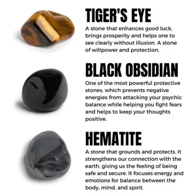 Triple Protection Bracelet stone details