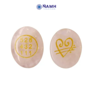 Rose Quartz Zibu Coin | For Emotional Healing & Attracts Love