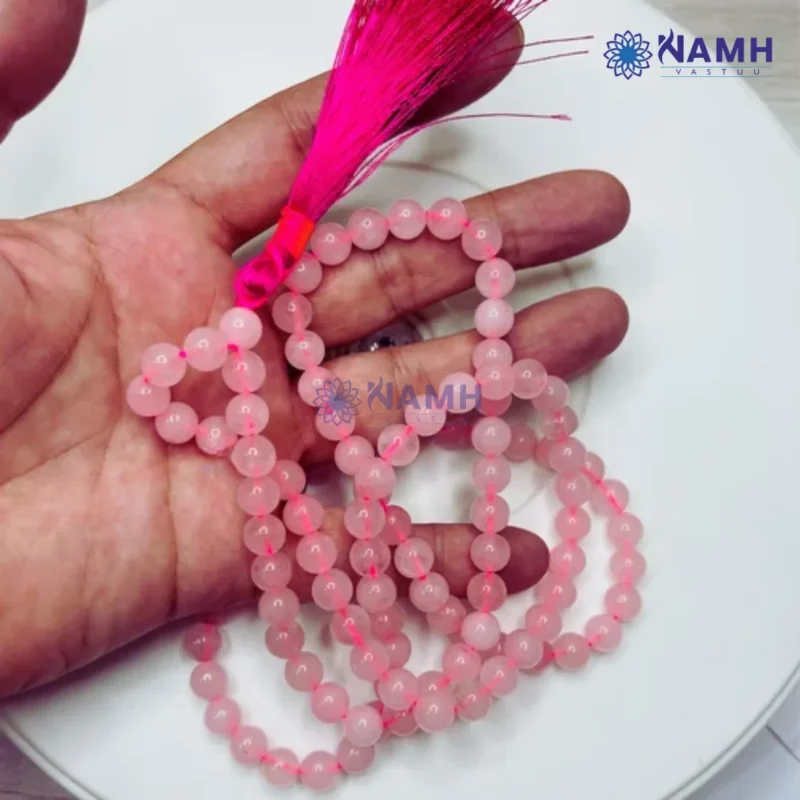 Rose Quartz Japa Mala 108 Beads