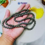 Natural Pyrite Japa Mala 108 Beads