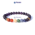 Seven Chakra with Amethyst Bracelet