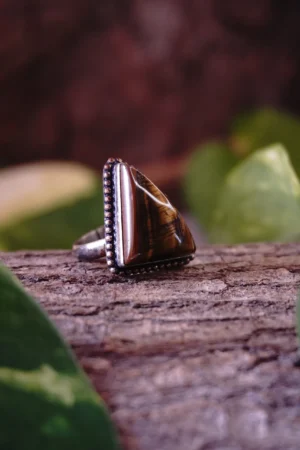 Tiger Eye Ring For Courage and Strength