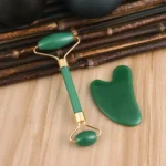 Green Jade Face Roller with gua sha image