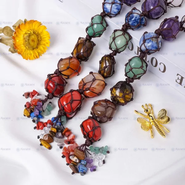 7 Chakra Tumbled Hanging