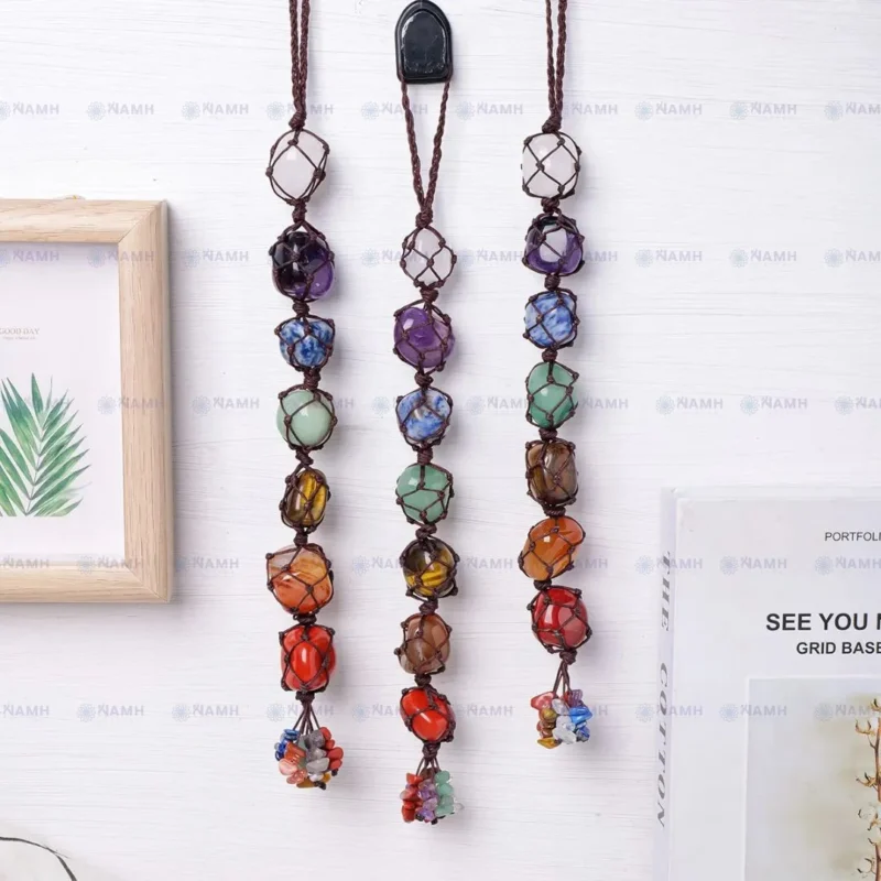 7 Chakra Tumbled Hanging