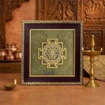 shree yantra pyrite frame