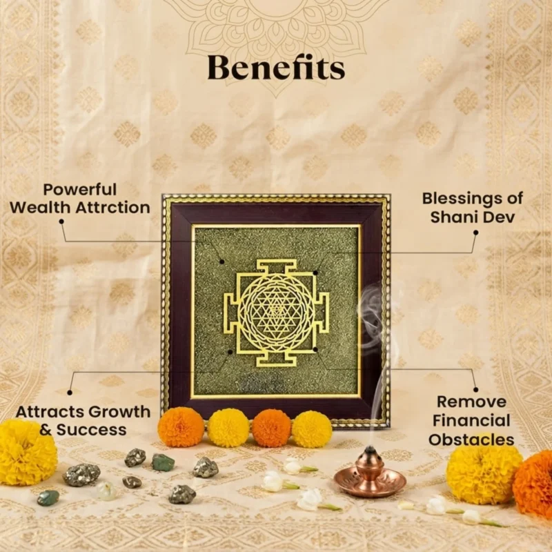 shree yantra pyrite frame benefits