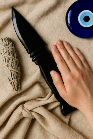 Black Obsidian Knife