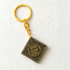 Pyrite Keychain with Zibu Symbol