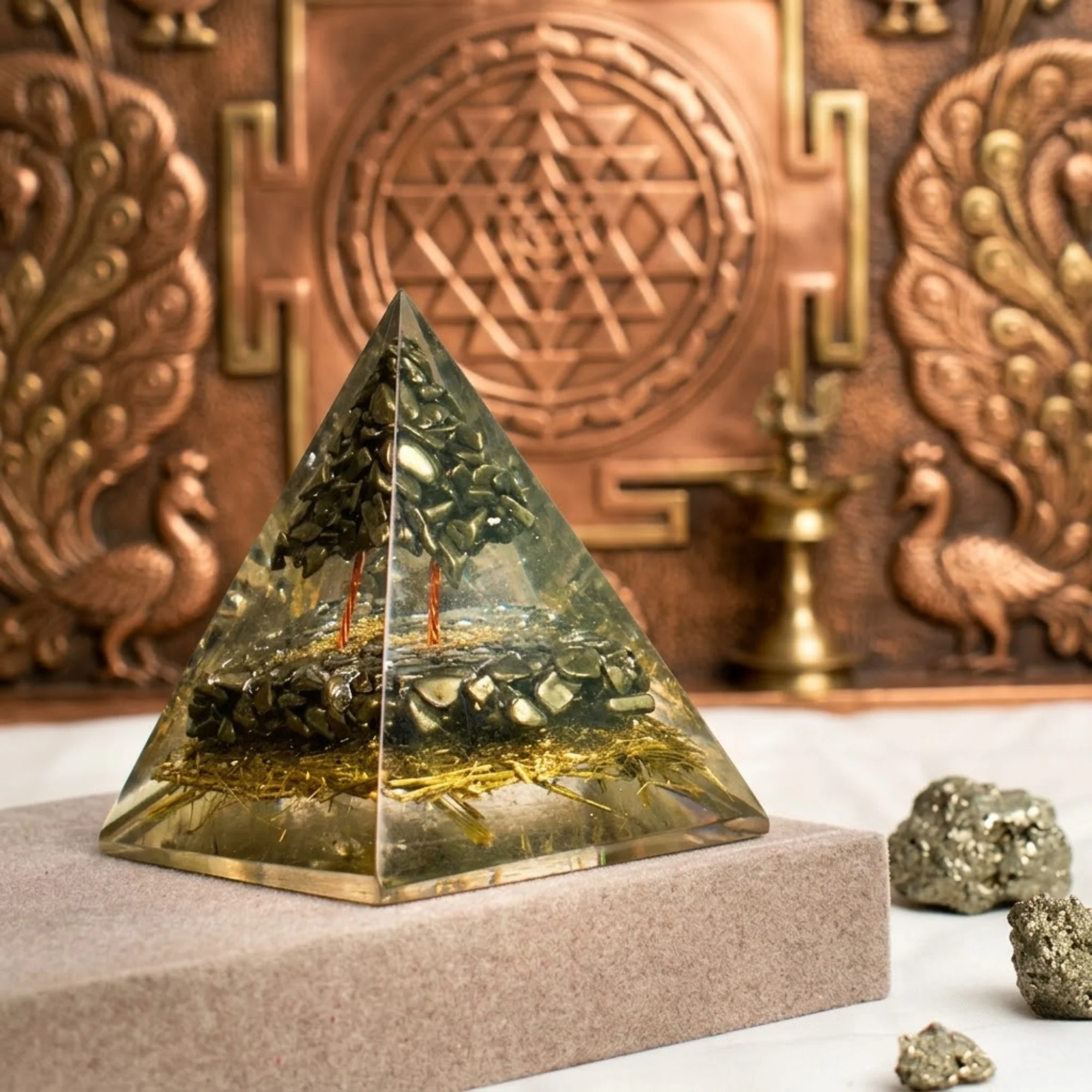 money magnet pyrite tree pyramid