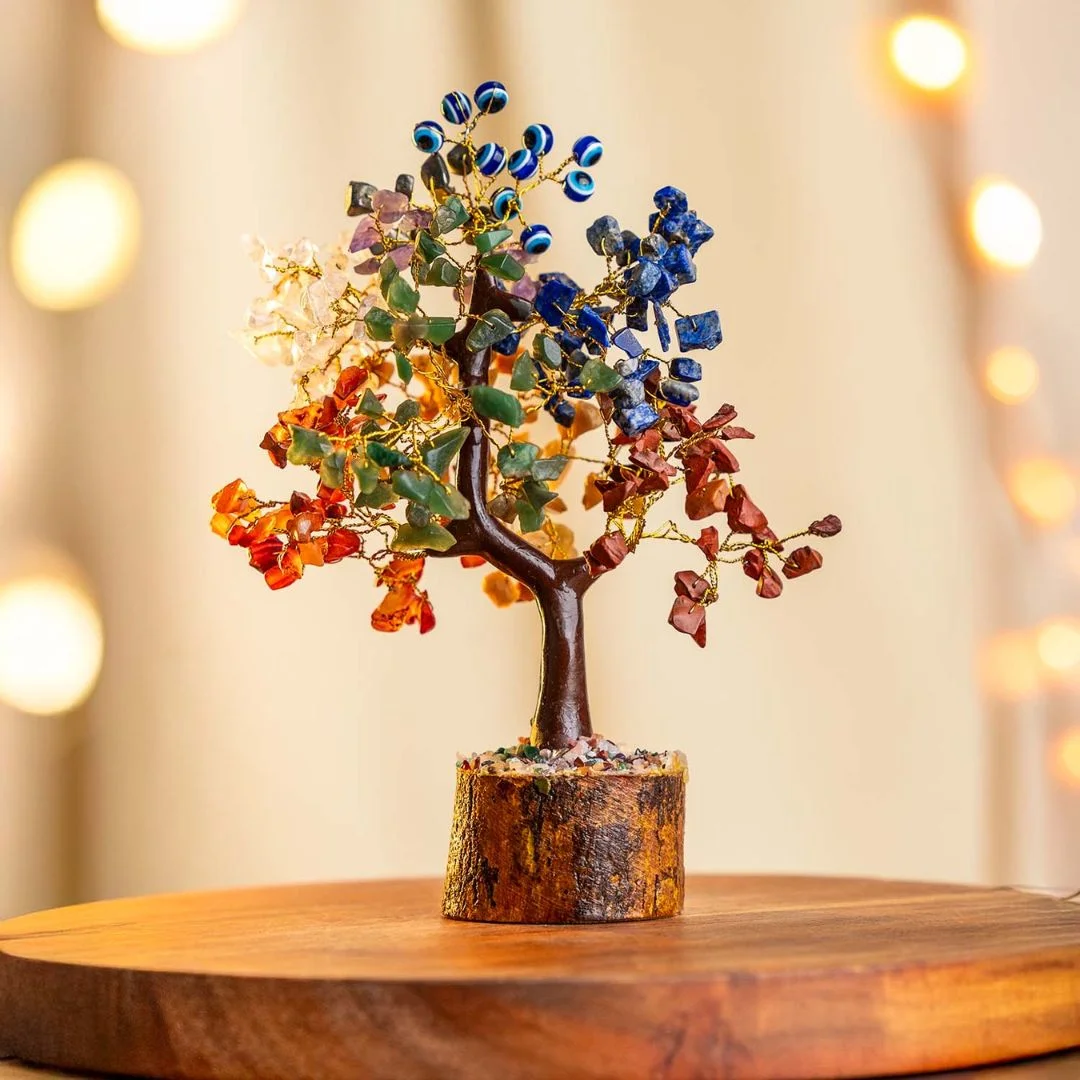 7 chakra crystal tree