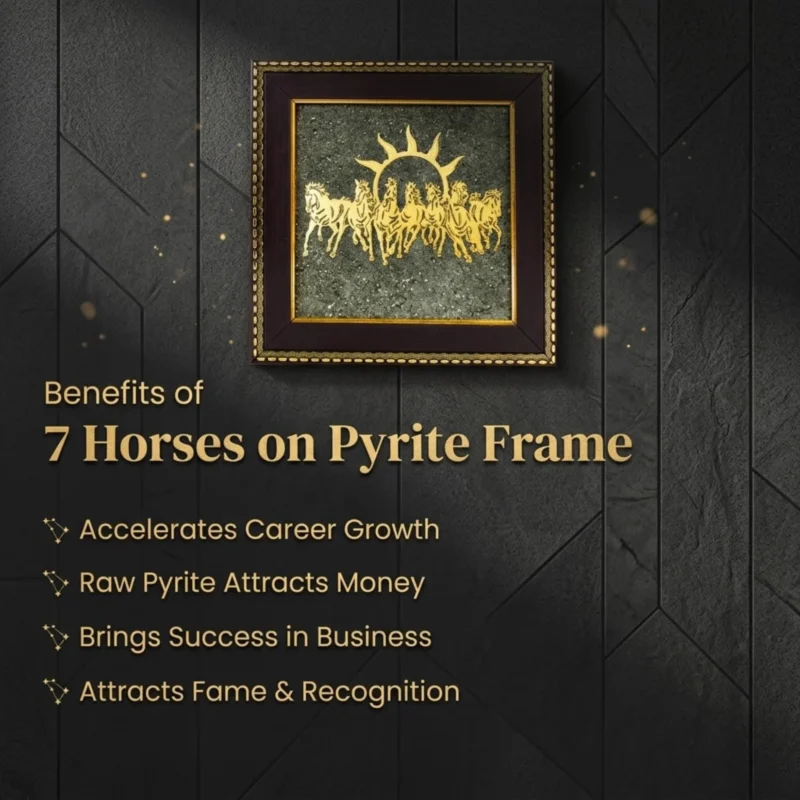 7 runnig horse pyrite frame benefits