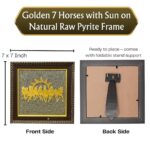 7 Running Horse Pyrite Frame detail