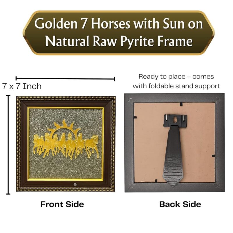 7 Running Horse Pyrite Frame detail