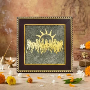 7 running horse pyrite frame