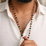 boy wearing karungali and rudraksha mala boy wearing karungali and rudraksha mala