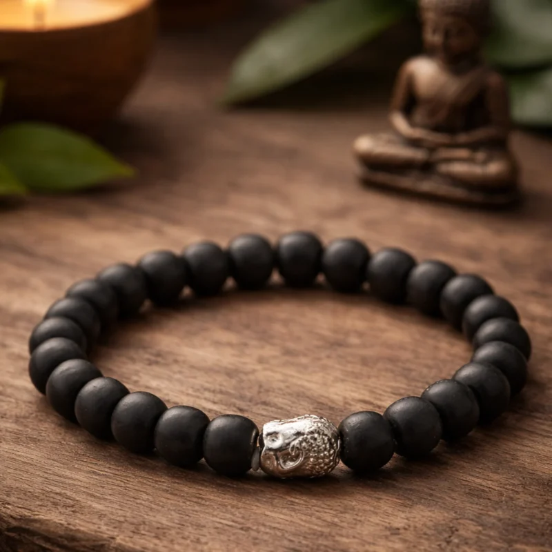 karungali bracelet with buddha bead