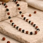 kaungali and rudraksha mala Rudraksha & Karungali Mala
