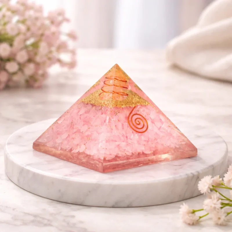 rose quartz pyramid