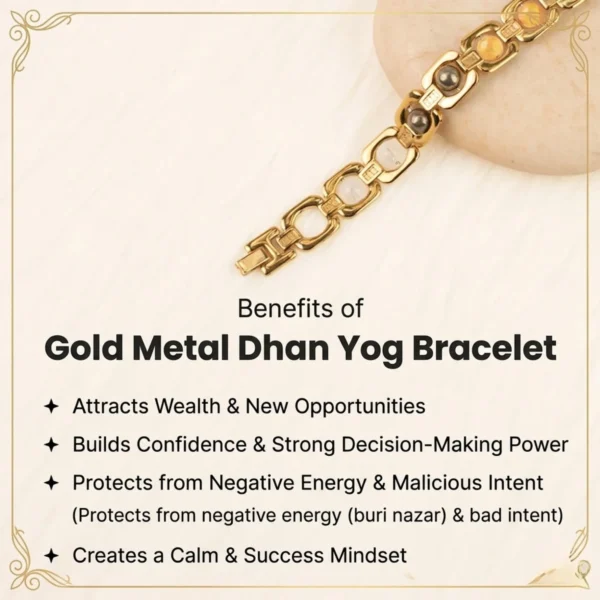 Benefits of Metal Dhan Yog Bracelet Gold