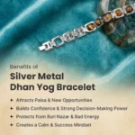 Benifits of Metal Dhan Yog Bracelet Silver Benifits of Metal Dhan Yog Bracelet Silver