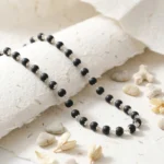 Karungali Malai with Silver Cap Plated