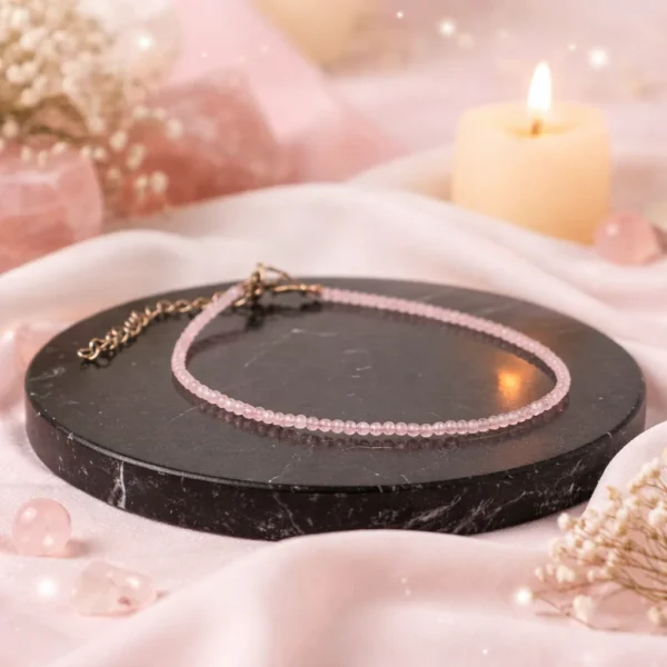 Rose Quartz Anklet