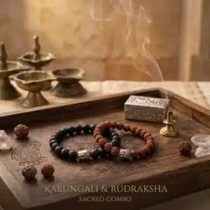 Rudraksha & Karungali Bracelet Combo