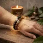 Rudraksha & Karungali Bracelet Combo worn in hand