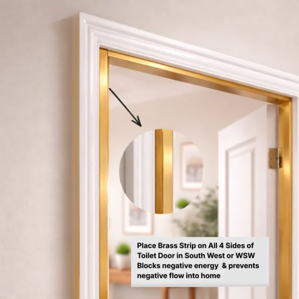 Vastu Brass Strip where to use