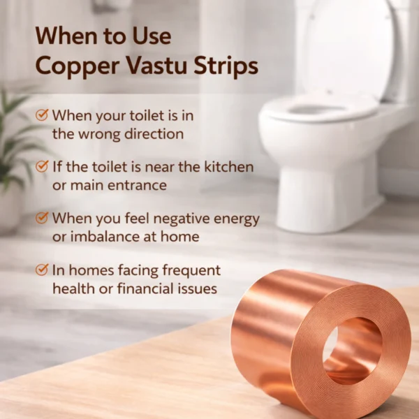 how to use copper vastu strip
