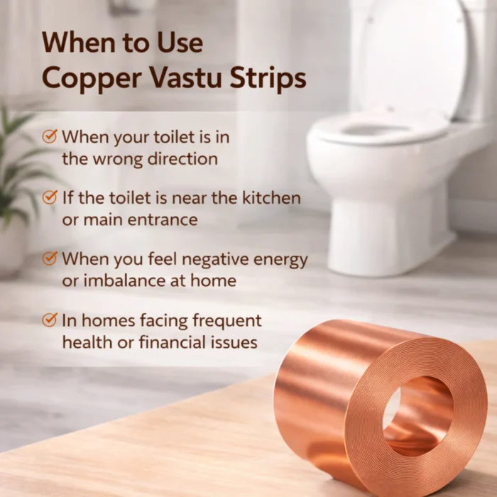 how to use copper vastu strip