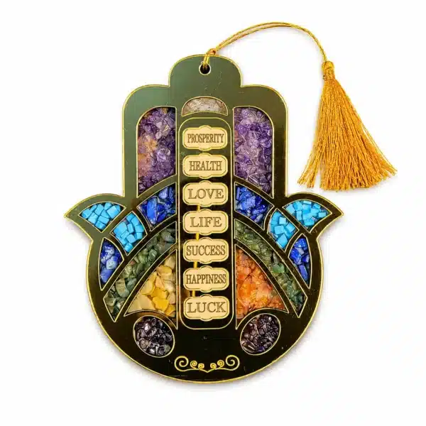 7 chakra hamsa hand hanging 7 chakra hamsa hand hanging