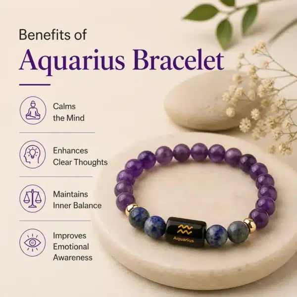 Aquarius Zodiac Bracelet Benefit