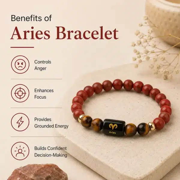 Benefits of Aries Zodiac Bracelet (मेष राशि)