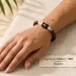 Girl wearing Capricorn Zodiac Bracelet (मकर राशि)