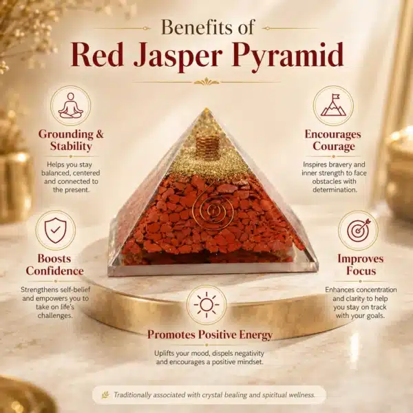 benefit of Red Jasper Orgone Pyramid